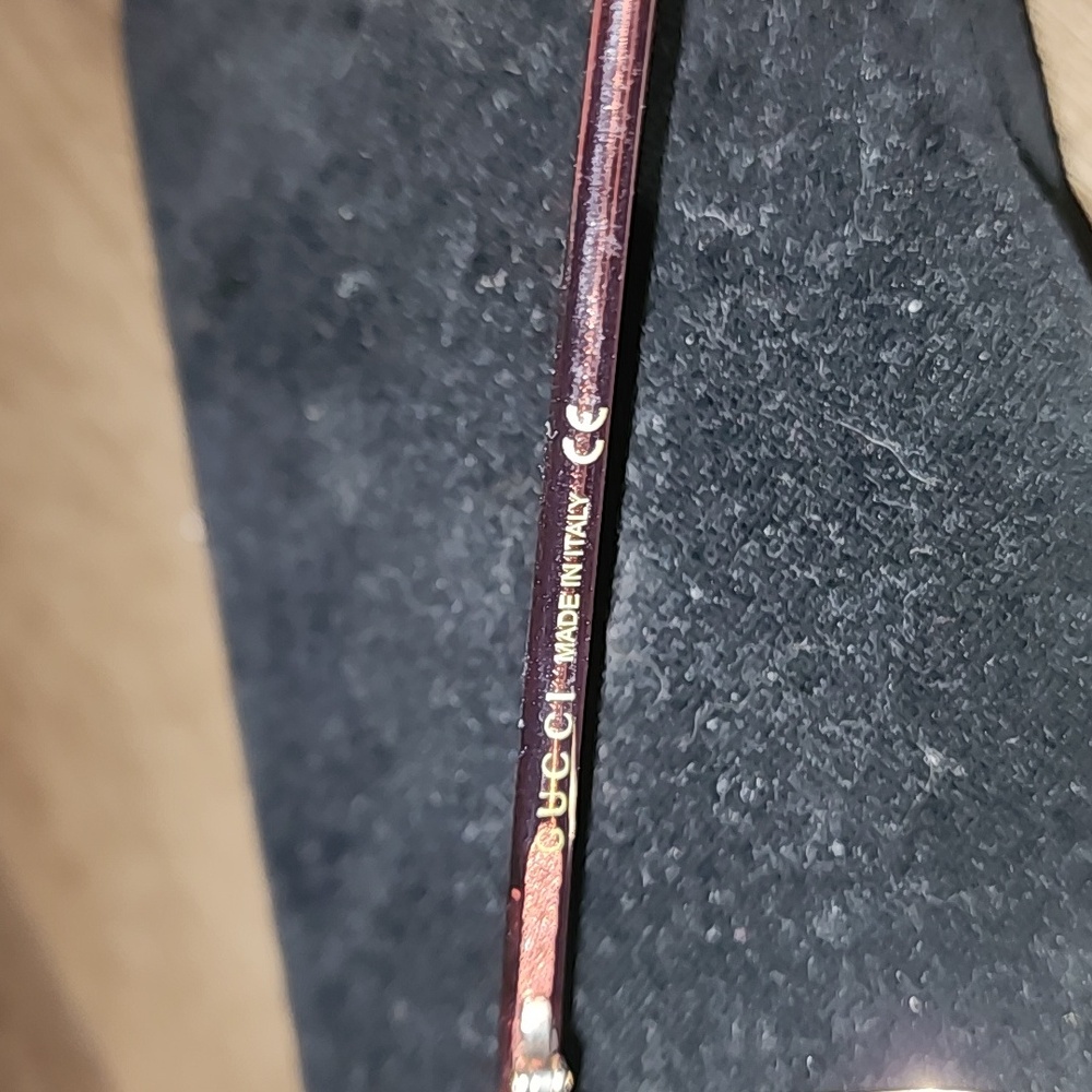 Gucci Women's Gradient Burgandy Sunglasses - Picture 3 of 7